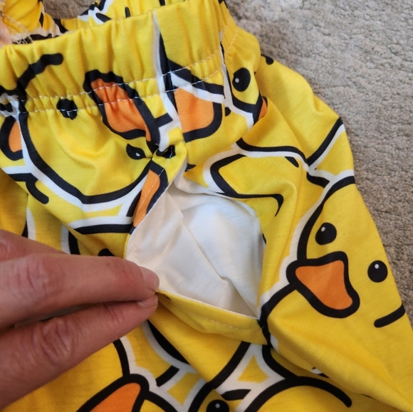 Rubber Ducky Pajama Pants Size 8 Lightweight Polyester Blend - Picture 5 of 5